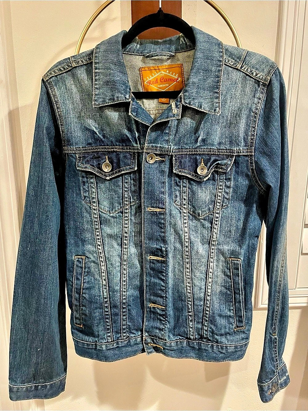 Red Camel Women's Cotton Denim Jacket Size Large Like New